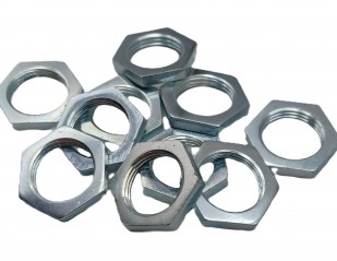 BZP M13 hex locknuts 1mm fine pitch