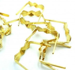 Gold Butterfly Fixings For Crafting Pack Of Two Hundred And Fifty