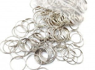 Silver Coloured 10mm Split Rings Connectors Pack Of 100 Rings