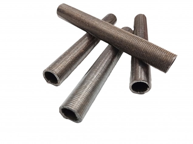 Threaded M13 hollow tube off cuts all thread 